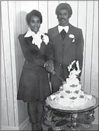  ?? Special to the Democrat-Gazette ?? Virginia Rhodes and Elton Taylor were married on Nov. 9, 1974. They met on the campus of Arkansas Agricultur­al, Mechanical and Normal College — now the University of Arkansas at Pine Bluff — in 1971. “I didn’t think he was my type — initially, that’s...