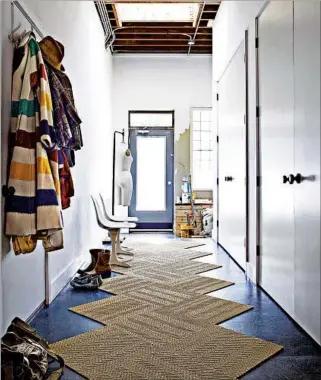  ?? Flor.com). FLOR ?? Flor’s Suit Yourself sisal rug’s funky zigzag shape mixes up the standard rectangle ($224,