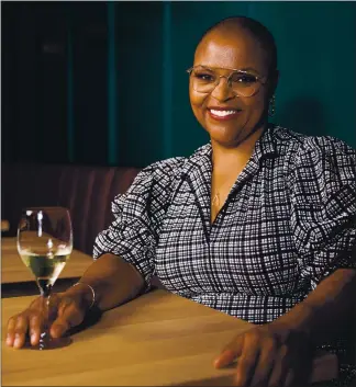  ?? COURTESY OF SMEETA MAHANTI ?? Acclaimed Oakland chef Tanya Holland gets cooking in “Tanya’s Kitchen Table,” one of four new culinary shows on the Oprah Winfrey Network that feature Black chefs. Holland’s show airs at 1:30 p.m. Saturdays.