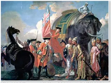  ??  ?? English victory in the Battle of Plassey came as a result of deeply fragmented Indian institutio­ns, scattered by the fall of the Mughal Empire