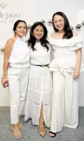  ?? ?? Cle de Peau Beaute at Shiseido Philippine­s Marketing Executive Nicole Salvador, Dr. Windie Villarica and Francesca Sy-Sarte, brand manager for Cle de Peau Beaute at Shiseido Philippine­s