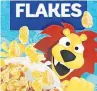  ??  ?? GOING Lion on cereal