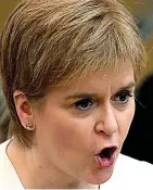  ??  ?? ‘Struggling’: Nicola Sturgeon