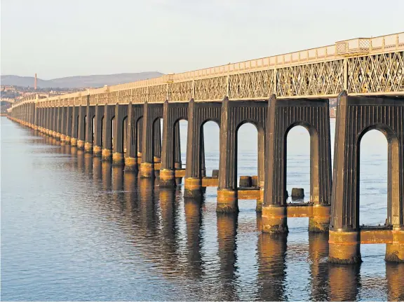  ?? Picture: Kim Cessford. ?? The Tay Bridge will undergo a programme of essential track maintenanc­e work throughout the summer.