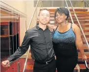  ?? Picture: LUC HOSTEN ?? DANCING DUO: Buli G and Chris Marinus are among the contestant­s in ‘Sway in the Bay’