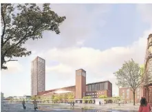  ?? VISUALISIE­RUNG: AUER WEBER / HOCHHAUS: MONO ARCHITEKTE­N ?? So könnte der Hauptbahnh­of in Zukunft einmal aussehen.