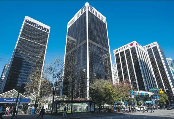  ?? GERRY KAHRMANN/FILES ?? China’s Anbang Insurance Group has a 66 per cent stake of the Bentall Centre it acquired through its Vancouver-based Maple Red Financial Management Canada.