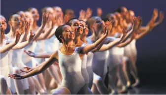  ?? Photos by Carlos Avila Gonzalez / The Chronicle ?? Dancers perform at S.F. Ballet School’s Student Showcase at Yerba Buena Center for the Arts.