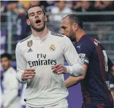  ?? Reuters ?? Real Madrid’s Gareth Bale after his superb finish was disallowed for offside during their Primera Liga defeat to Eibar