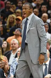  ?? GREGORY SHAMUS / GETTY IMAGES ?? The Raptors fired coach Dwane Casey after they were swept by LeBron James and the Cavaliers for the second straight year in the playoffs.