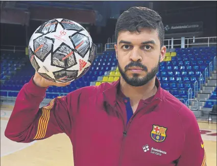  ?? FOTO: FCB ?? El mago de la pelota Matheus tiene ganas de volver a conquistar la Champions y se mostró ambicioso antes de la Final 8 de Zadar