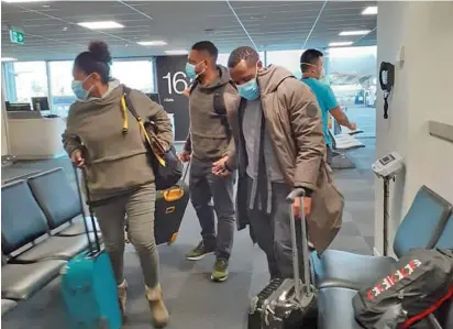  ?? Photo: EMTV ?? Some of the Papua New Guinean students evacuated from Wuhan, China, arrived safely in New Zealand on Wednesday night, where they will undergo medical checks and a 14 day quarantine, before being allowed to return to PNG.