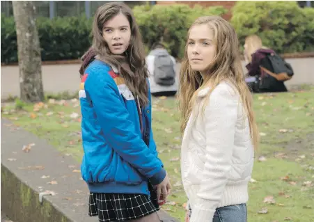  ??  ?? Hailee Steinfeld, left, and Haley Lu Richardson in The Edge of Seventeen, which charmed critics at the Toronto Internatio­nal Film Festival.