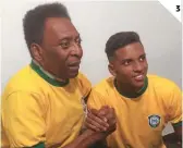  ?? ?? (1) Rodrygo se formó en el Santos de Brasil. (2) Aquí patinando en la capital española. (3) Pelé lo felicitó por su goles ante el City.