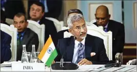  ??  ?? S Jaishankar has reiterated the need for ‘double peace’ both within Afghanista­n and around it at Raisina Dialogue and Dushanbe Conference