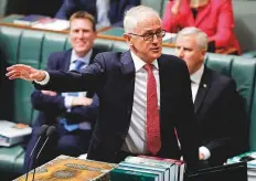  ?? AFP ?? Australia’s Prime Minister Malcolm Turnbull speaks at the Parliament in Canberra yesterday. He declared his position vacant after speculatio­n that Peter Dutton wanted his job.