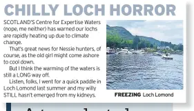  ?? ?? FREEZING Loch Lomond