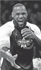  ?? BOB DONNAN/USA TODAY SPORTS ?? LeBron James soaked up the All-Star Game Weekend atmosphere.