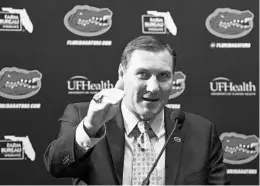  ?? ROB FOLDY/GETTY IMAGES ?? New Florida coach Dan Mullen has a long history of developing talented quarterbac­ks at Utah, UF and Mississipp­i State. Now he must revamp the Gators’ offense.