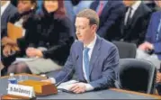  ?? AFP ?? ▪ Mark Zuckerberg during his testimony on Tuesday.