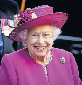  ?? ?? Celebratio­n Queen Elizabeth II opening the Argyll and Sutherland Highlander­s Museum during a visit to Stirling Castle on June 29, 2021