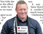  ??  ?? Steve Watson