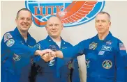  ?? NASA ?? Ricky Arnold, Oleg Artemyev y Drew Feustel.