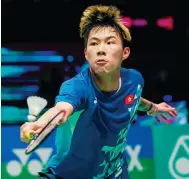  ?? Photo: AP ?? Lee Cheuk-yiu in command against Loh Kean Yew yesterday.