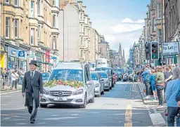  ?? Picture: PA. ?? The funeral cortege.