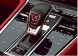  ??  ?? Eight-speed PDK automatic gearbox shifts up and down faster than the Audi’s ’box
