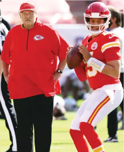  ?? GETTY IMAGES ?? The Chiefs had the good fortune of landing quarterbac­k Patrick Mahomes in the 2017 draft and haven’t looked back.