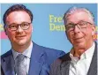  ?? FOTO: IRIS MAURER ?? FDP-Landeschef Oliver Luksic (links) und der Gesundheit­sexperte der Partei, Helmut Isringhaus