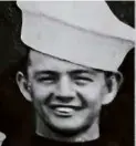  ?? US NAVY ?? Merle Hillman was 25 when when his ship, the USS California, was bombed.