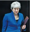  ??  ?? Theresa May was interviewe­d by Lord Howard in The House magazine