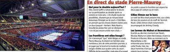  ??  ?? Le stade Pierre-Mauroy, partagé entre supporters français et belges.
