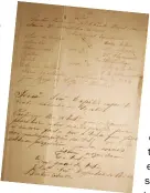  ??  ?? Carta do faroleiro José Rosa de Oliveira ao Porto de Santos de 1883