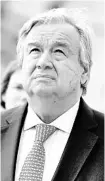  ??  ?? Antonio Guterres