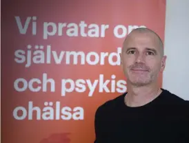  ??  ?? UPPMANING. Ola Tornberg vill att man ska ställa frågan om man misstänker att någon mår dåligt.