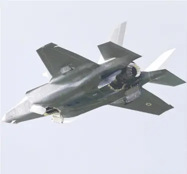  ?? ADRIAN DENNIS / AFP / GETTY IMAGES FILES ?? Lockheed Martin, manufactur­er of the F-35, says in its proposal it would generate $61 billion for the Canadian economy over the 40-year life of the fighter jet program.