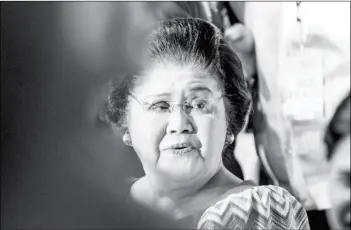  ?? (Rob Reyes/ Rappler file photo) ?? Former first lady Imelda Marcos is found guilty of 7 counts of graft for creating private organizati­ons in Switzerlan­d while she was a government official from 1968 to 1986.