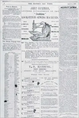  ??  ?? One of the oldest newspaper clippings from April 1872.