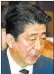  ??  ?? Shinzo Abe