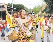  ?? JOSEFINA VILLARREAL ?? María A. Borrás, reina del Carnaval del Atlántico.