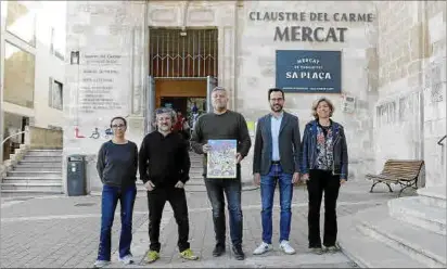  ?? Foto: GEMMA ANDREU ?? Verónica Mullor, Josep Sampol, Josep Maria Fita, Héctor Pons i Beatriz Gallardo, ahir.