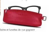  ??  ?? €,
Solaires et lunettes de vue gagnent une protection rapprochée dans cet élégant étui en cuir prémium italien. Etui Andy Latuit. 55 €