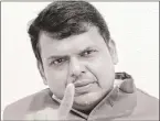  ??  ?? Maharashtr­a Chief Minister Devendra Fadnavis