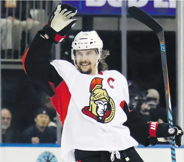  ?? — GETTY IMAGES FILES ?? Outside of defenceman Erik Karlsson, who is having a Conn Smythe-worthy post-season, the Ottawa Senators bring a rather starless team into their Eastern Conference final matchup against Sidney Crosby and the defending champion Pittsburgh Penguins.