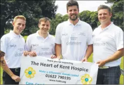  ?? Picture: Andy Jones FM4426938 Buy this picture at kentonline.co.uk ?? From left, golfers Jamie Knott, Ben Forbes, Adam Roffey and Lee Riley