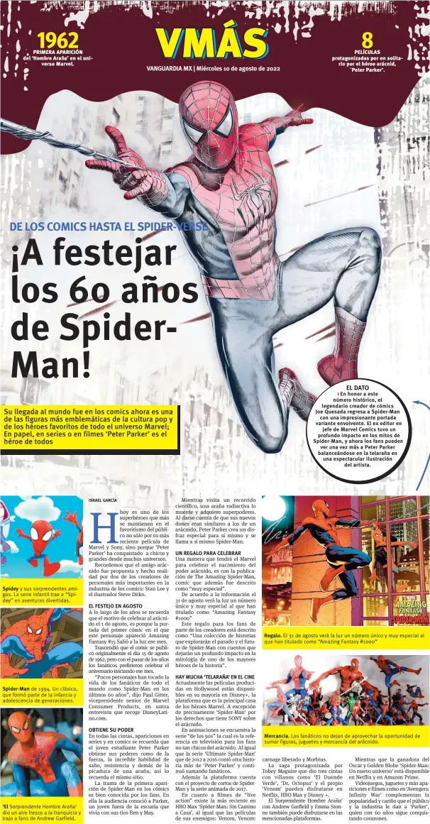 A festejar los 60 años de Spiderman! EL DATO - PressReader