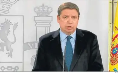  ?? M. G. ?? El ministro de Agricultur­a, Pesca y Alimentaci­ón, Luis Planas.